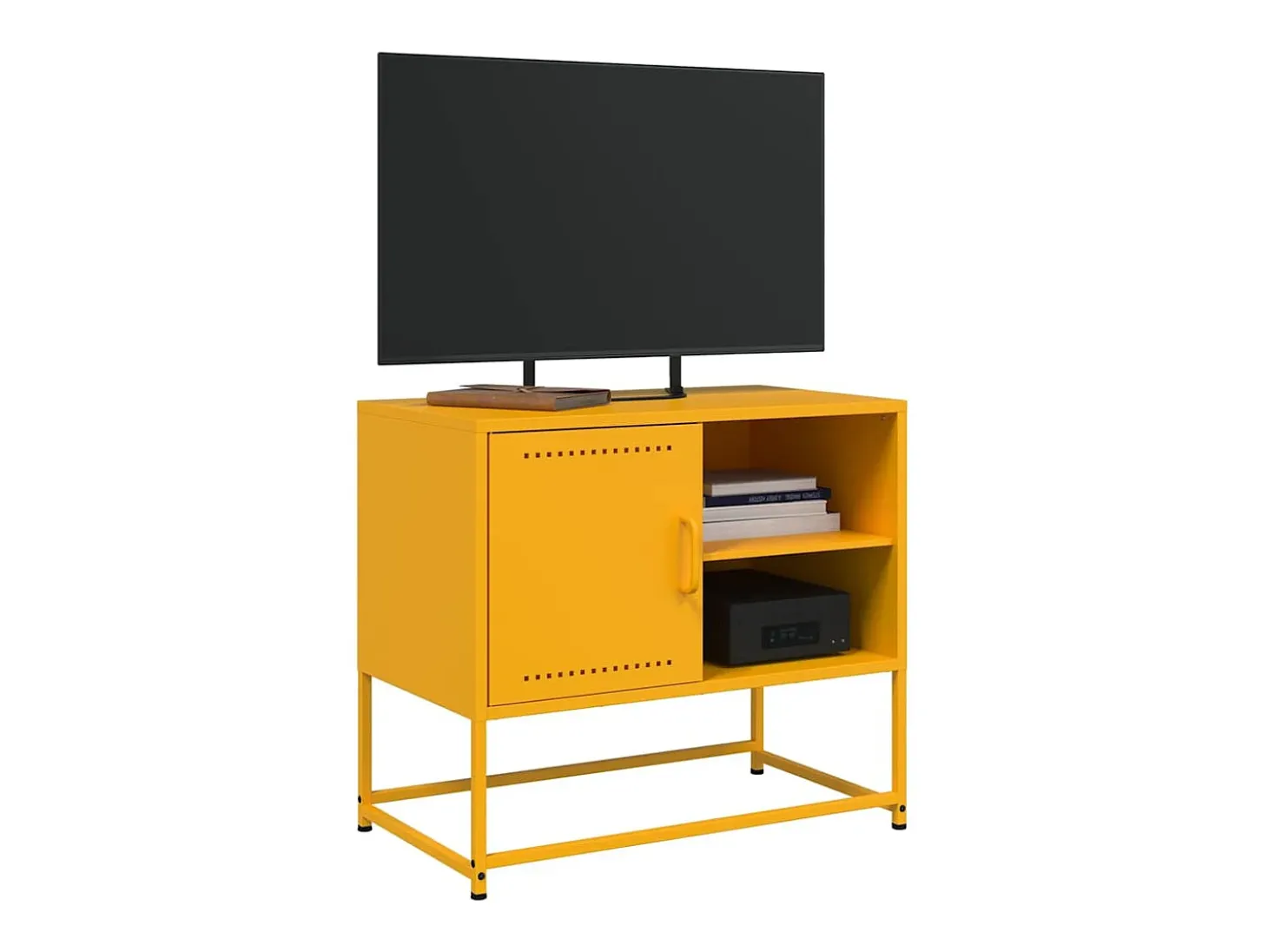 Móvel de TV 68x39x60,5 cm aço amarelo mostarda