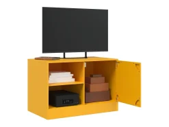 Móvel de TV 67x39x44 cm aço amarelo mostarda PT468474