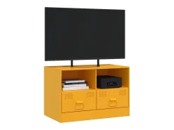 Móvel de TV 67x39x44 cm aço amarelo mostarda PT696276