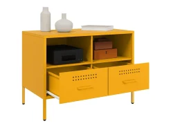 Móvel de TV 68x39x50,5 cm aço amarelo mostarda PT283674