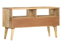 Móvel de TV 90x30x50 cm madeira de mangueira maciça
