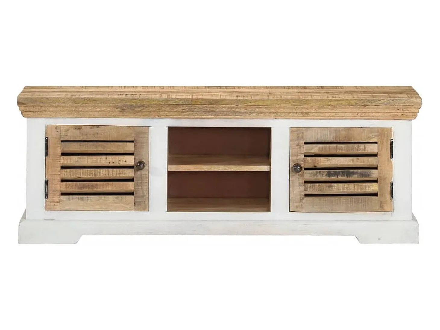 Móvel de TV 110x30x40 cm madeira de mangueira maciça