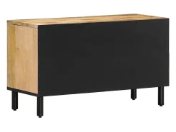 Móvel de TV 80x31x46 cm madeira de mangueira maciça
