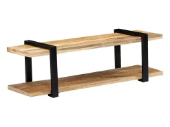 Móvel de TV/aparador de design prático 130 cm madeira maciça de mangueira 2502035