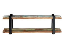 Móvel de TV/aparador de design prático 130 cm madeira maciça reciclada 2502067
