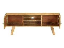 Móvel de TV/aparador de design prático feito de madeira maciça de mangueira 120 cm 2502138