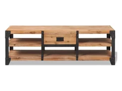 Móvel de TV/aparador de design prático 140 cm madeira maciça de acácia 2502070