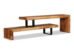 Móvel de TV/aparador de design prático feito de madeira maciça de acácia 2502036