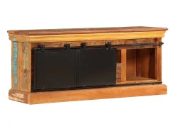 Móvel de TV/aparador de design prático 110 cm madeira maciça reciclada 2502287