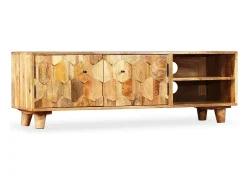 Móvel de TV/aparador prático e elegante feito de madeira maciça de mangueira 118 cm 2502169