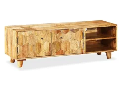 Móvel de TV/aparador prático e elegante feito de madeira maciça de mangueira 118 cm 2502169