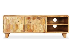 Móvel de TV/aparador prático e elegante feito de madeira maciça de mangueira 118 cm 2502169