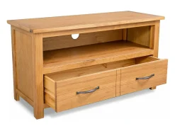 Móvel de TV/aparador prático e de design 90 cm madeira maciça de carvalho 2502089