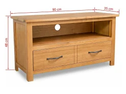Móvel de TV/aparador prático e de design 90 cm madeira maciça de carvalho 2502089