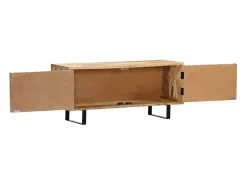 Móvel de TV/aparador prático e de design 90 cm madeira maciça de mangueira 2502020