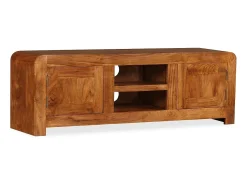 Móvel de TV/aparador prático e de design em madeira maciça com acabamento em sheesham 120 cm 2502164