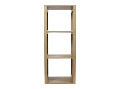 Móvel Modular de Design Klaus 3 Compartimentos Castanho 99cm em Madeira e Painéis