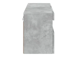Móvel multimídia para TV prateleira para TV aparador armário para TV para sala de jantar sala de estar e quarto com luzes LED 100 x 30 x 40 cm cinza 02_0027836
