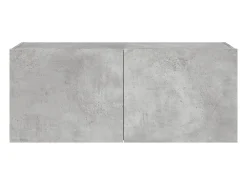 Móvel multimídia para TV prateleira para TV aparador armário para TV para sala de jantar sala de estar e quarto com luzes LED 100 x 35 x 41 cm cinza 02_0027854