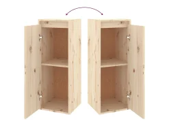 Móvel multimídia para TV prateleira para TV aparador armário para TV sala de jantar sala de estar quarto 2 peças madeira maciça de pinho marrom 02_0028584