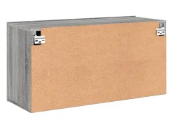 Móvel multimídia para TV prateleira para TV aparador rack para TV sala de jantar sala de estar quarto montado na parede Sonoma 80 x 30 x 41 cm cinza 02_0028192