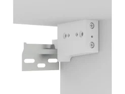 Móvel multimídia para TV prateleira para TV rack para TV sala de jantar sala de estar quarto montado na parede 2 peças 60 x 30 x 30 cm branco 02_0029185