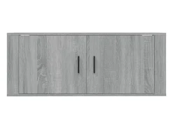 Móvel multimídia para TV prateleira para TV aparador rack para TV sala de jantar sala de estar quarto montado na parede Sonoma 100 x 34,5 x 40 cm cinza 02_0028174