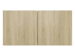 Móvel multimídia para TV prateleira para TV aparador para TV montado na parede 3 peças carvalho Sonoma 60 x 30 x 30 cm marrom 02_0029194