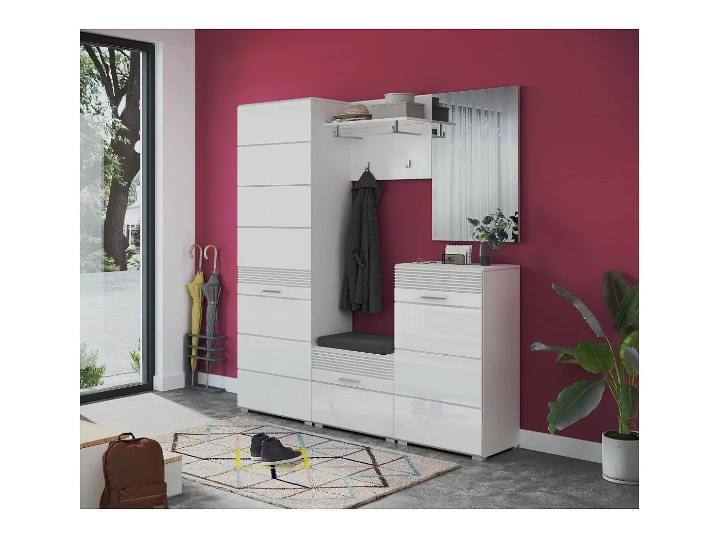Móvel para Sapatos – Branco Laqueado – KLEANKIN