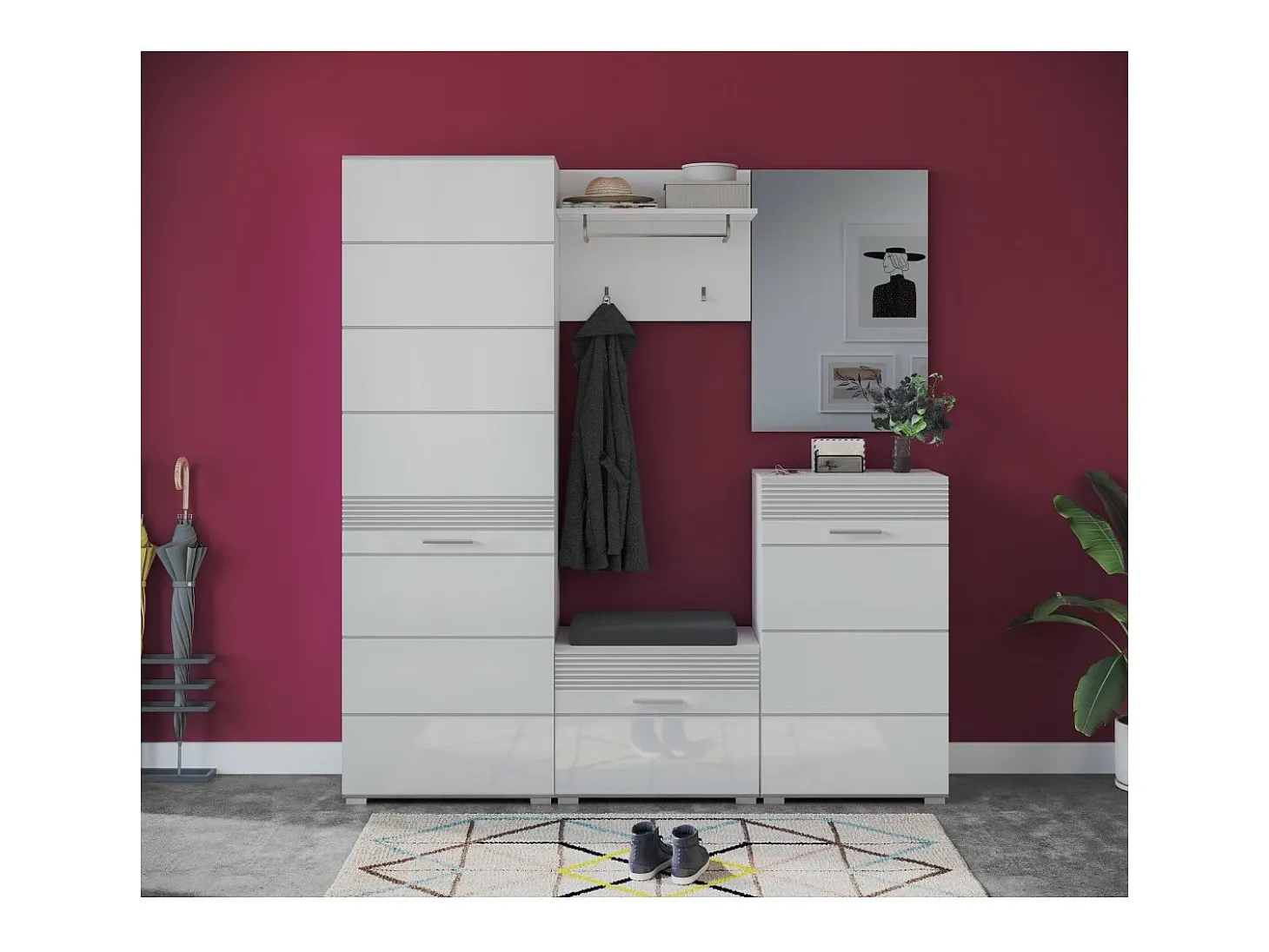 Móvel para Sapatos – Branco Laqueado – KLEANKIN