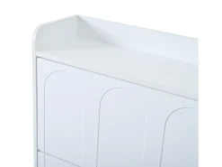 Móvel para sapatos 2 peças - 140x25x120 cm - con 12 compartimentos - 6 portas basculantes - MDF - Branco