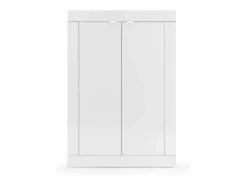 Móvel para sapatos, coleção CISA, cor branco brilhante laqueado