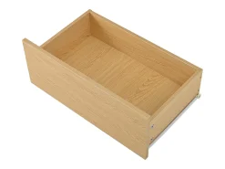 Móvel para sapatos móvel 110×35×86 cm - com rodízios giratórios - 2 portas e 2 gavetas - prateleiras ajustáveis - MDF - natural