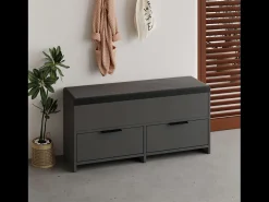 Móvel para Sapatos Preto Antracite 4 Arrumações