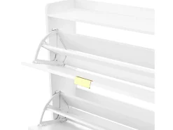 Móvel para sapatos 76x23x118cm - com 3 grandes portas de correr - branco