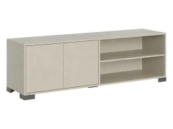 Móvel para TV 2 portas e prateleira aberta 150x40x40 cm Lumina caxemira