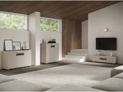 Móvel para TV 3 portas 130x40x48 cm Riflesso caxemira