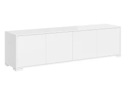 Móvel para TV 4 portas 172x40x48 cm Lumina branco brilhante