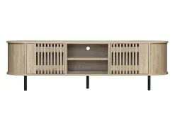 Móvel para TV 160 x 40 x 47 cm com 2 portas - Cor madeira natural