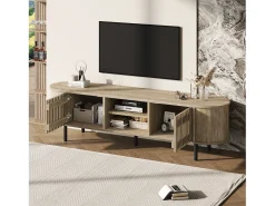 Móvel para TV 160 x 40 x 47 cm com 2 portas - Cor madeira natural
