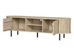 Móvel para TV 160 x 40 x 47 cm com 2 portas - Cor madeira natural