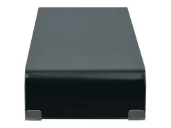 Móvel para TV aparador design prático suporte para monitor 70 cm vidro preto 2502230