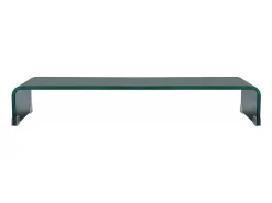 Móvel para TV aparador design prático suporte para monitor 80 cm vidro preto 2502015