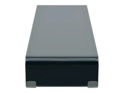Móvel para TV aparador design prático suporte para monitor de 120 cm vidro preto 2502226