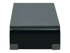 Móvel para TV aparador design prático suporte para monitor 60 cm vidro preto 2502229