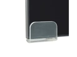 Móvel para TV aparador design prático suporte para monitor de 40cm vidro preto 2502228