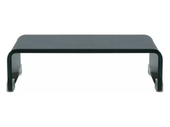 Móvel para TV aparador design prático suporte para monitor de 40cm vidro preto 2502228