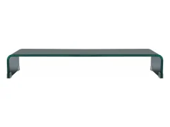 Móvel para TV aparador design prático suporte para monitor 90 cm vidro preto 2502232