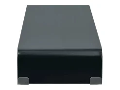 Móvel para TV aparador design prático suporte para monitor 90 cm vidro preto 2502232