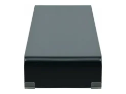 Móvel para TV aparador design prático suporte para monitor 100 cm vidro preto 2502051